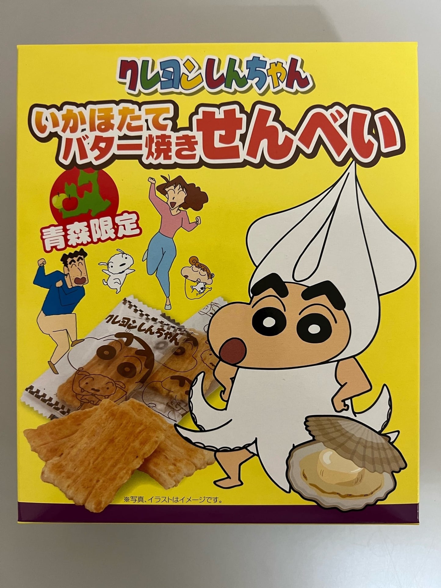 青森限定 クレヨンしんちゃん いかほたてバター焼きせんべい